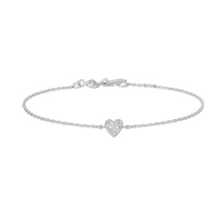 Ania Haie Sunny Sparkler Herz Armband Silber